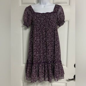 open lace back dress Vintage 90s Purple Candy Stripe Spaghetti Strap Dress by Etam